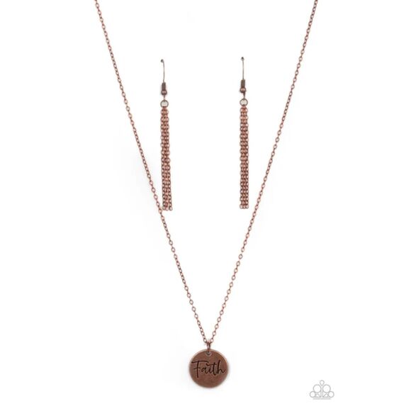 Choose Faith Copper Necklace (15) - Picture 2 of 3